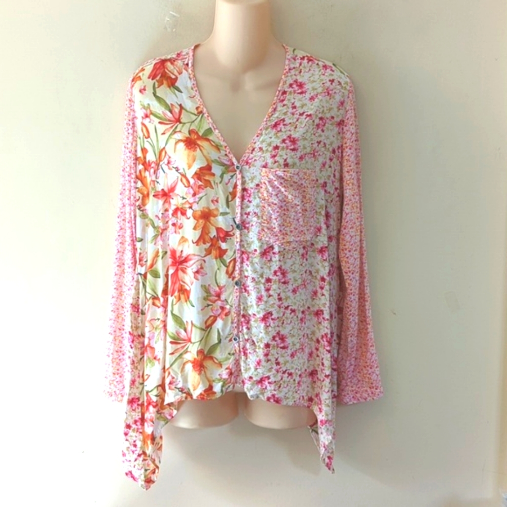 Artisan De Luxe Delilah Floral Patchwork Top